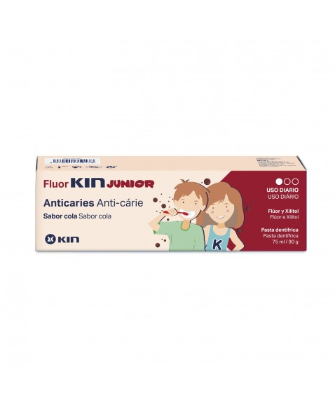 Kem Đánh Răng FLUOR KIN JUNIOR ngừa sâu răng cho trẻ em từ 6 tuổi