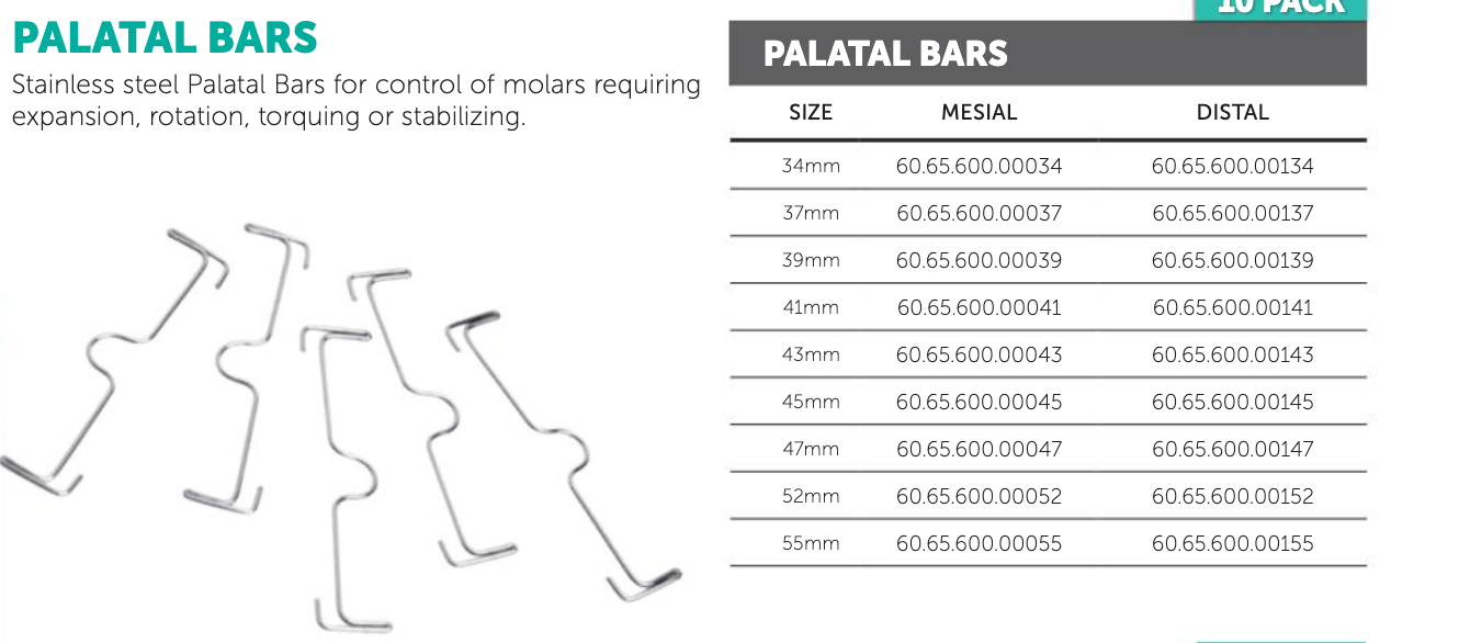 Thanh khẩu cái TPA - Ortho Classic