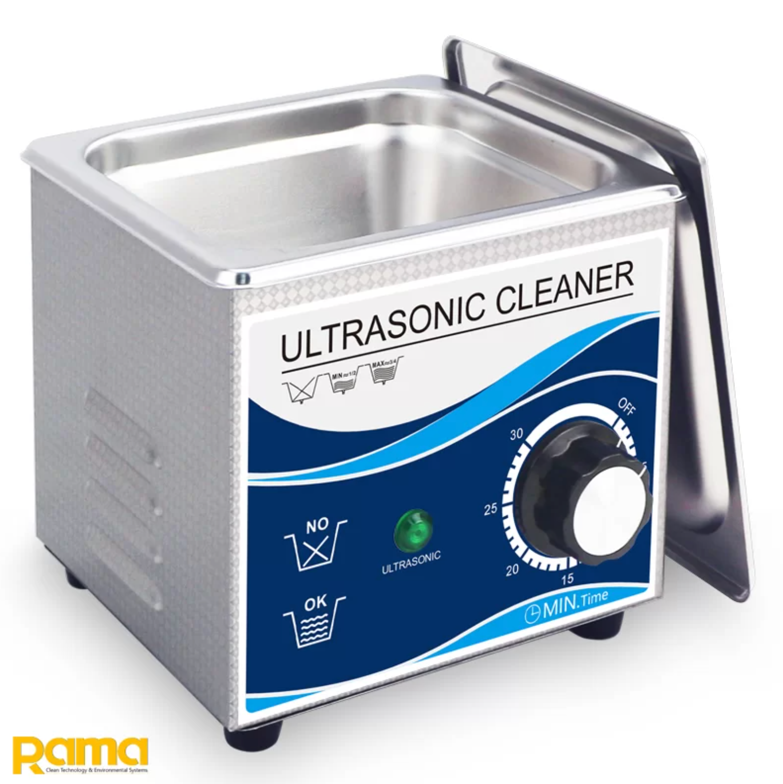 Máy rửa sóng siêu âm RAMA R1.3L dung tích 1.3 lít, công suất 120W, 40kHz