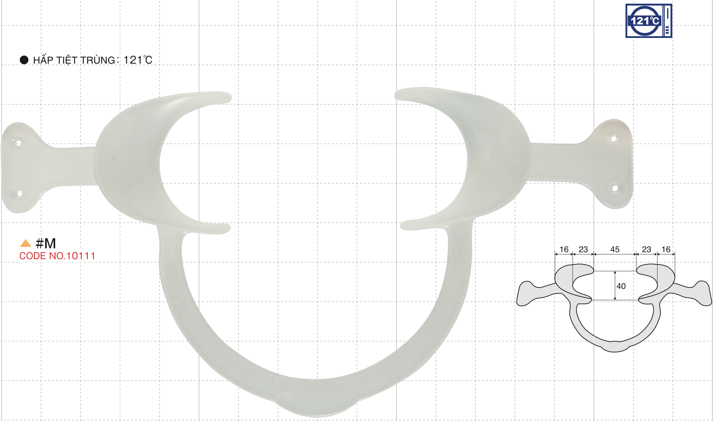 Banh má hình chữ U có phần kéo điều chỉnh - Task