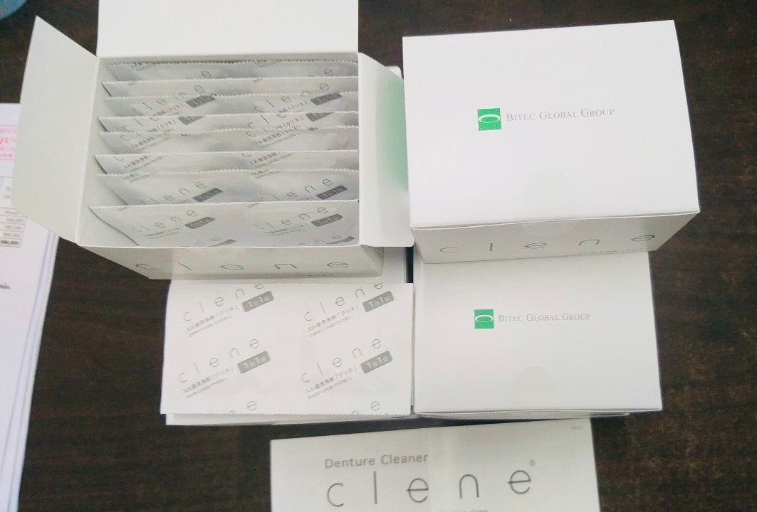 Viên ngâm làm sạch hàm giả Clene - Nhật Bản