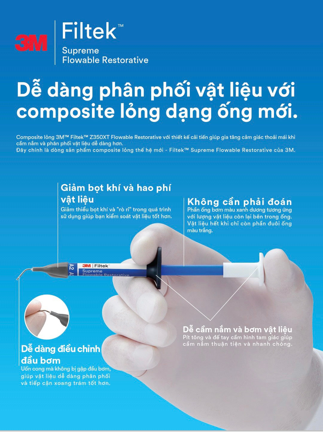 Composite lỏng Filtek Supreme Flowable Restorative - 3M ( Gói 2 ống )