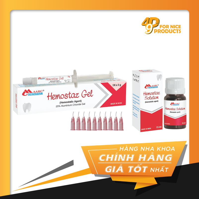 Gel cầm máu nướu có chứa 25% nhôm clorua Hemostaz Gel (25% Aluminium Chloride) - Maarc Dental