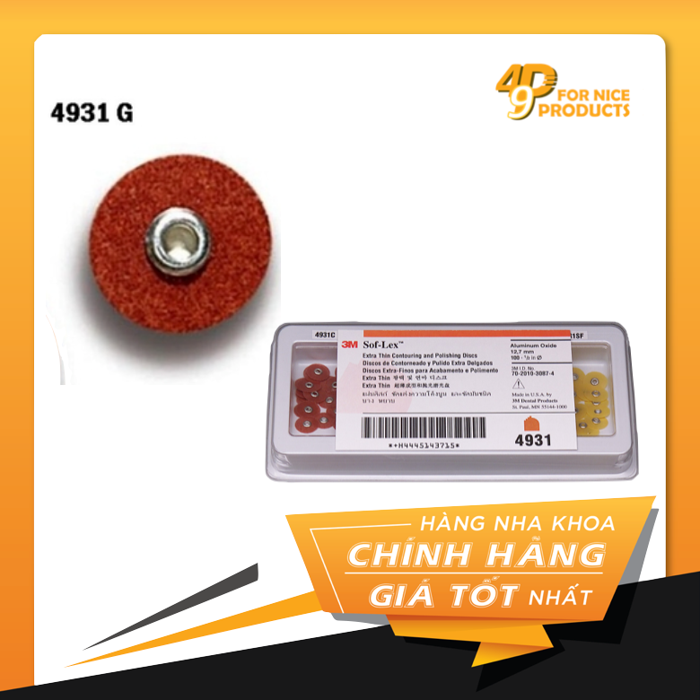 Đĩa đánh bóng 3M™ Sof-Flex™ gắn trục lắp