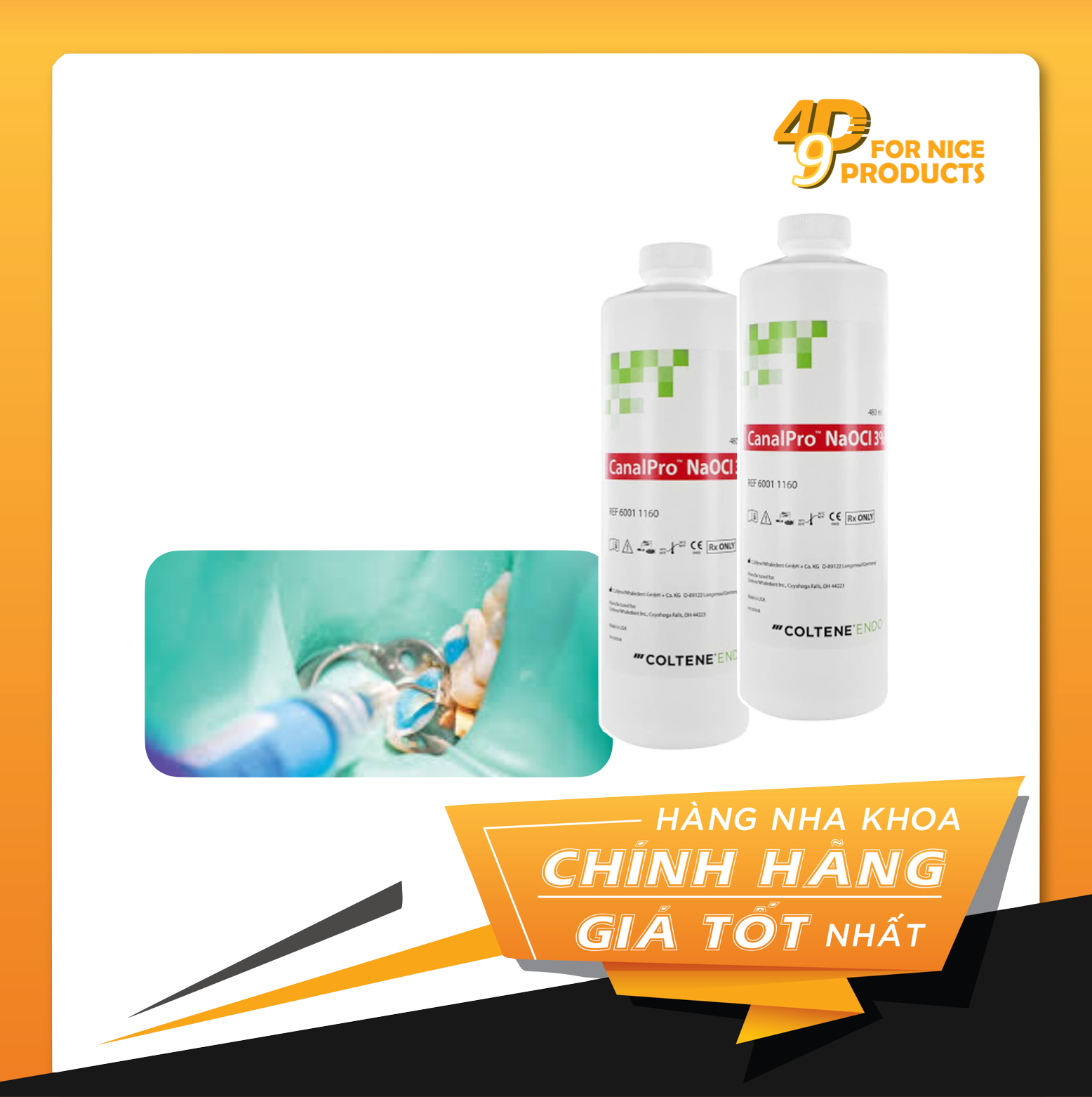 Dung dịch bơm rửa ống tủy CANALPRO NAOCL 3% - Coltene