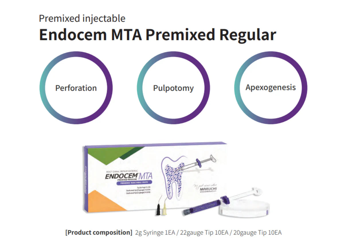 Vật liệu sửa chữa, trám bít ống tủy  Endocem MTA Premix - Maruchi
