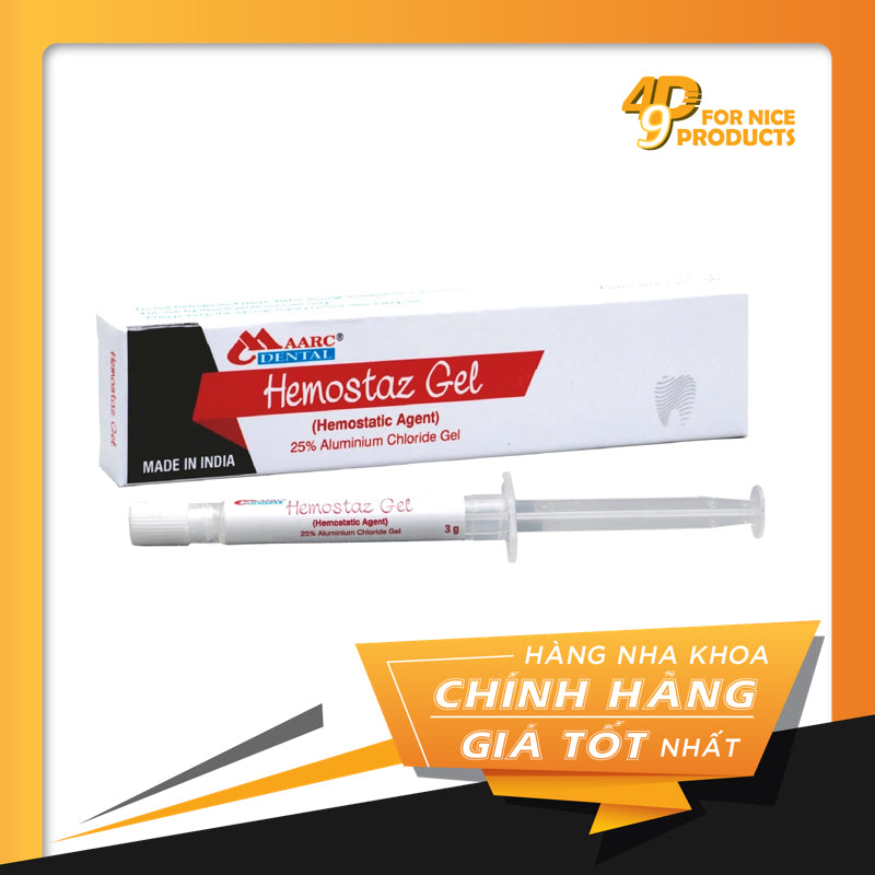 Gel cầm máu nướu có chứa 25% nhôm clorua Hemostaz Gel (25% Aluminium Chloride) - Maarc Dental