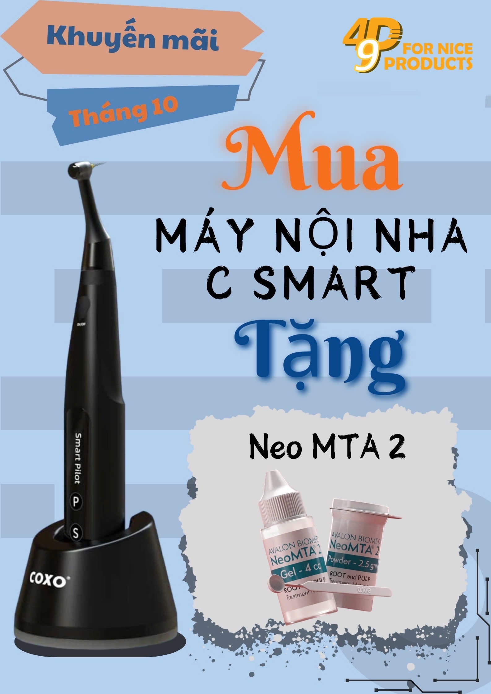 Máy nội nha tích hợp định vị chóp không dây Csmart Mini AP+ - COXO