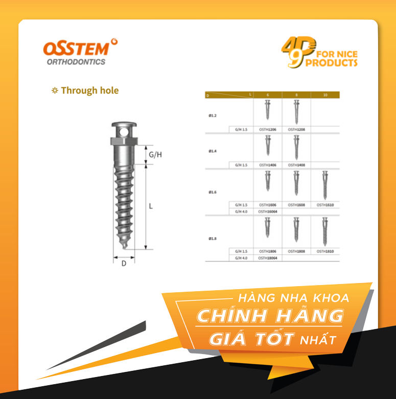 Minivis chỉnh nha - Osstem