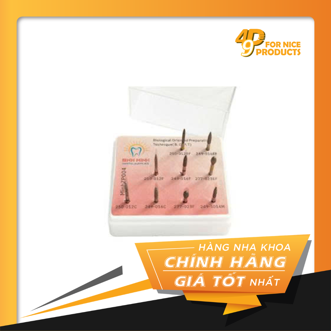 BỘ KIT mũi khoan kim cương sửa soạn theo chiều dọc VERTICAL PREP/ BOPT Dr Minh 04 - Shenzhen Dian Fong Abrasives