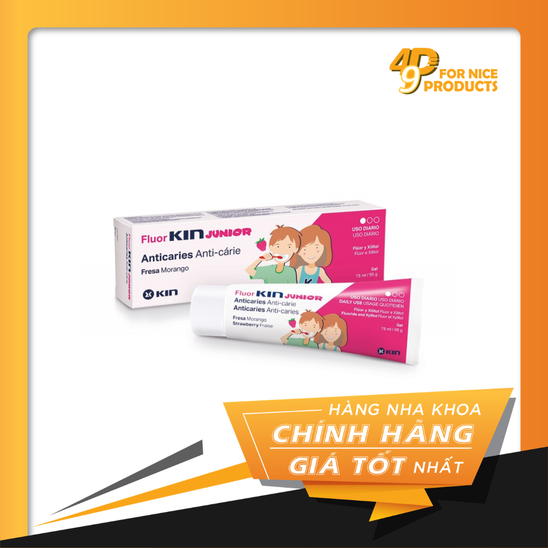 Gel Đánh Răng FLUOR KIN JUNIOR ngừa sâu răng cho trẻ em từ 6 tuổi