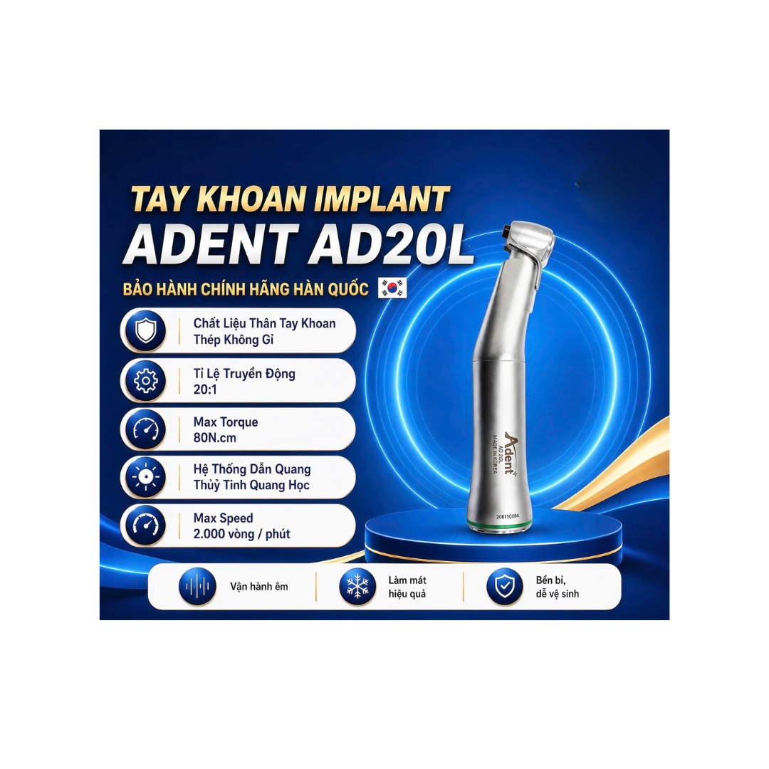 Tay khoan Implant AD20L - Adent