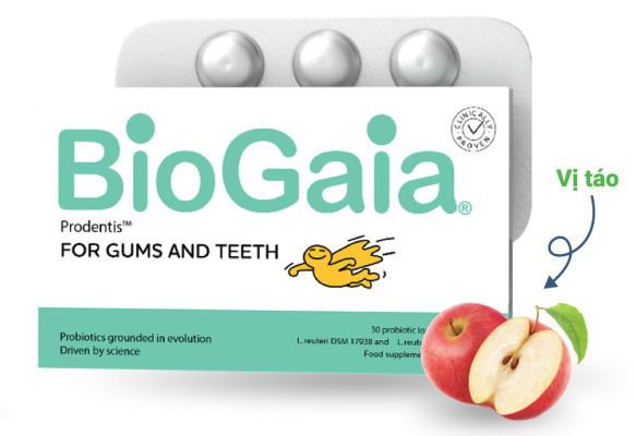 Viên ngậm nha khoa BioGaia ProDentis