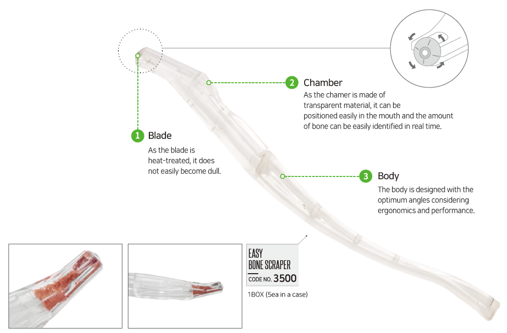 Dụng cụ nạo xương Easy Bone Scraper - Dental Studio