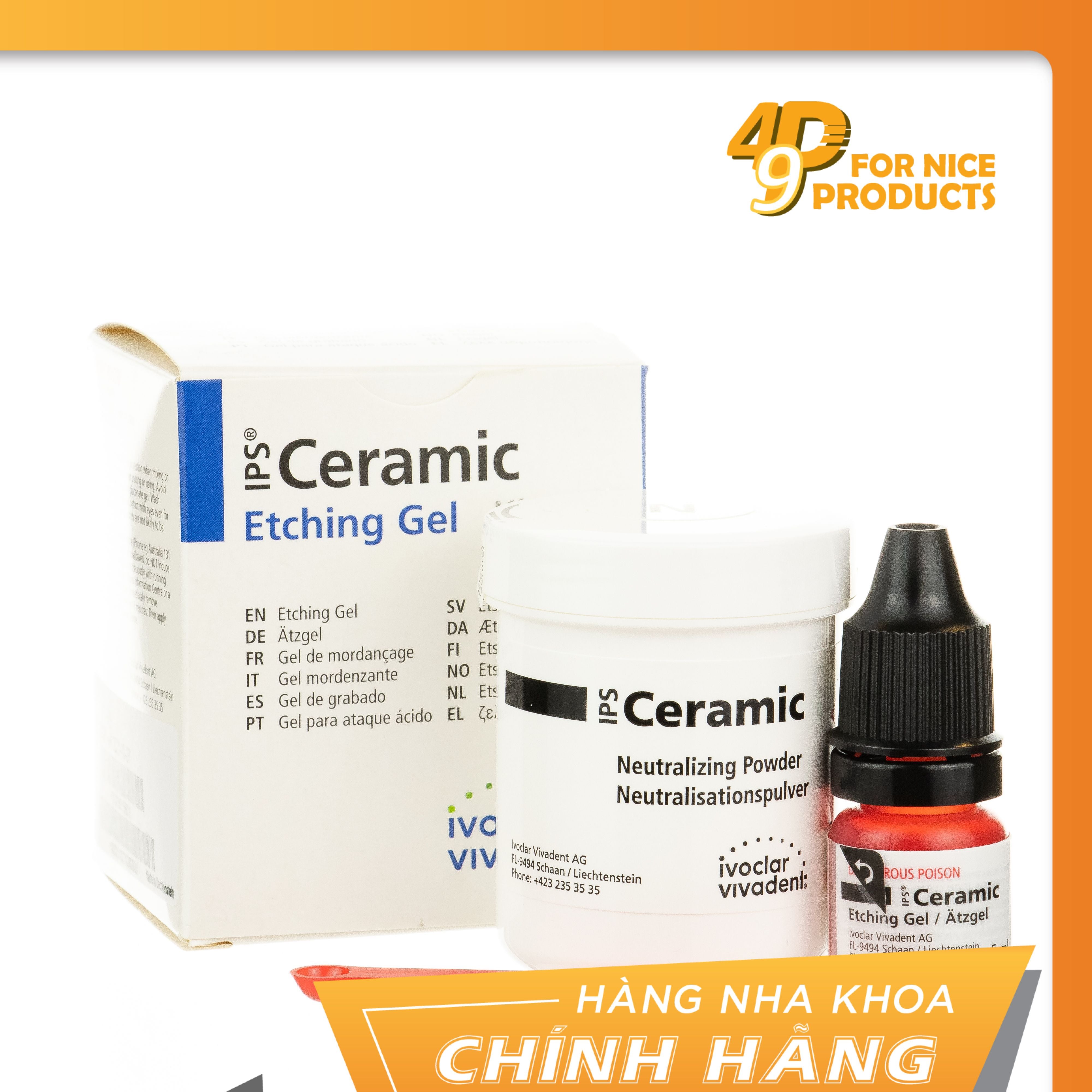 Bột trung hoà axit HF Neutralizing Powder - Ivoclare Vivadent
