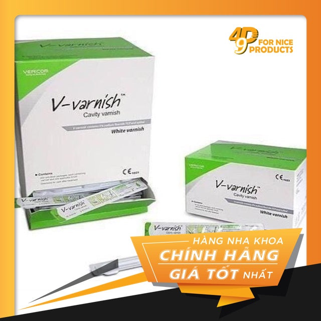 Gel bôi ngăn ngừa sâu răng trẻ em và giảm ê buốt người lớn V-Varnish Flour - Vericom