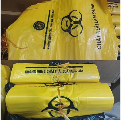 Túi đựng rác Y Tế có dây rút