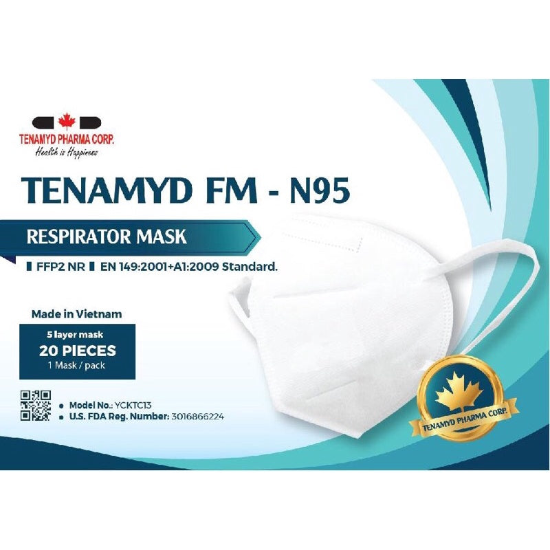 KHẨU TRANG 5 LỚP TENAMYD N95 - Loại cao cấp xuất khẩu