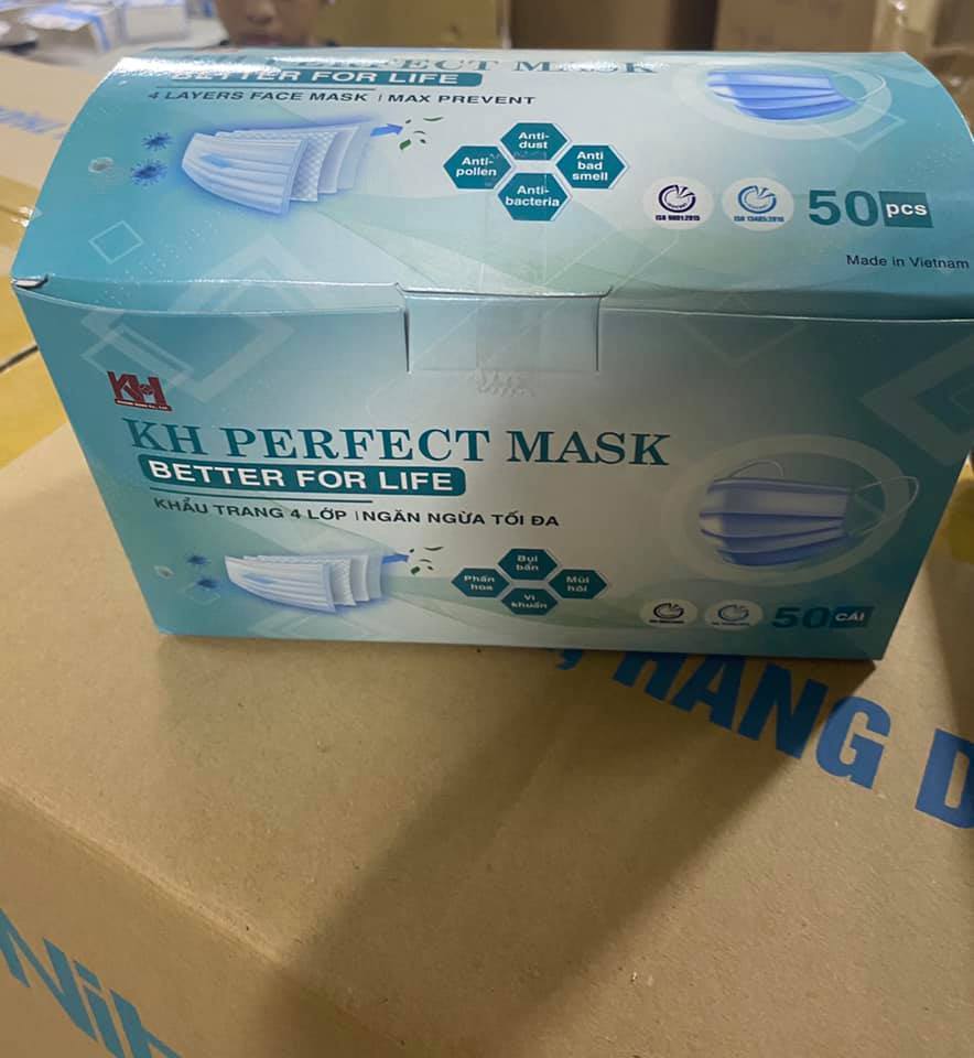 Khẩu trang y tế 4 lớp Perfect Mask - Khánh Hưng