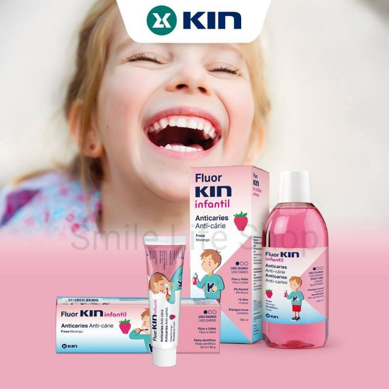 Kem đánh răng dành cho trẻ em Flour Kin children infantil Toothpaste