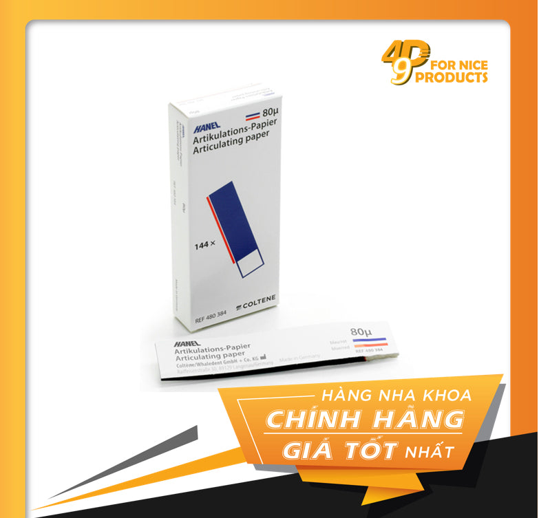 Giấy cắn dạng giấy 80µm Hanel - Coltene