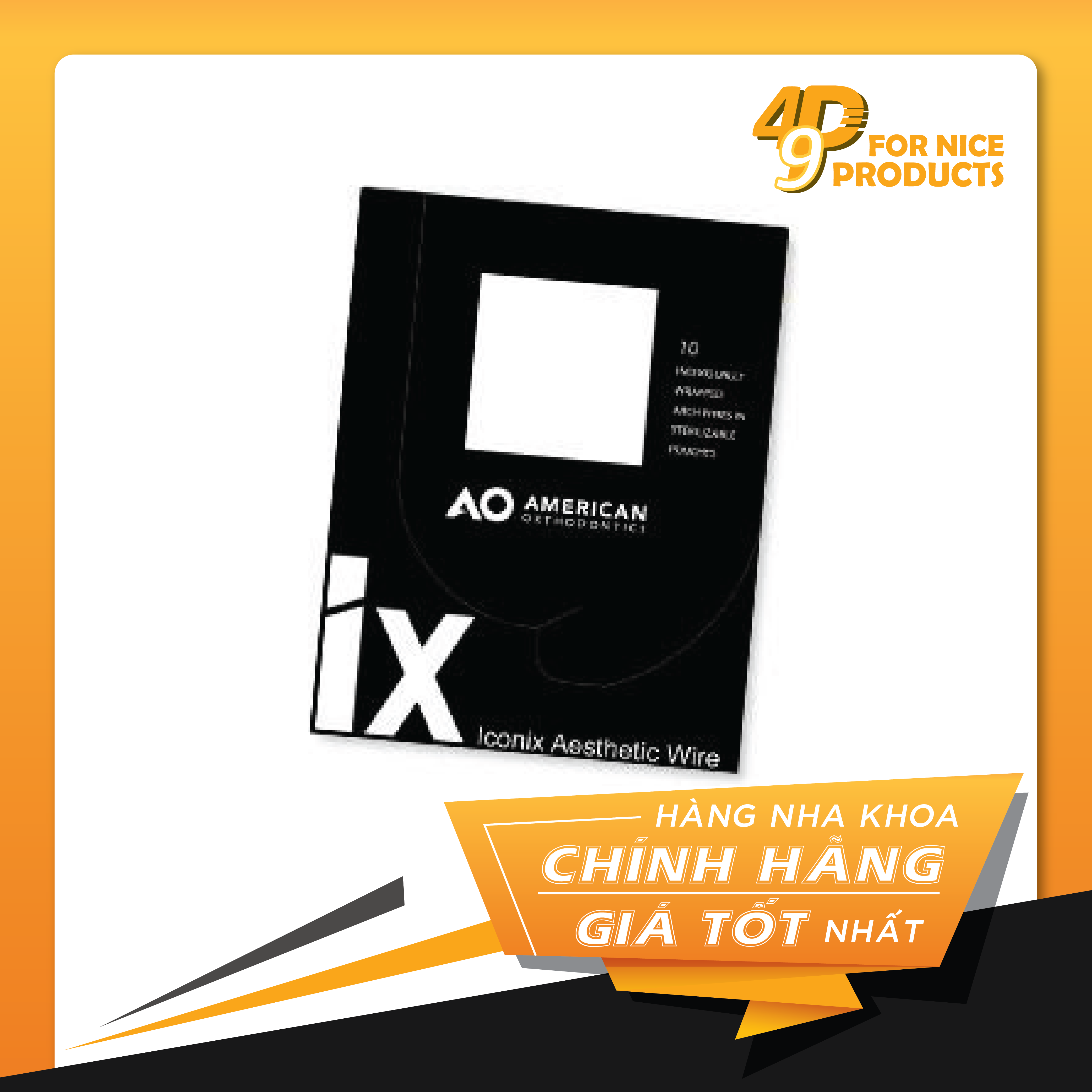 Dây cung thẩm mỹ Niti Iconix American Orthodontics