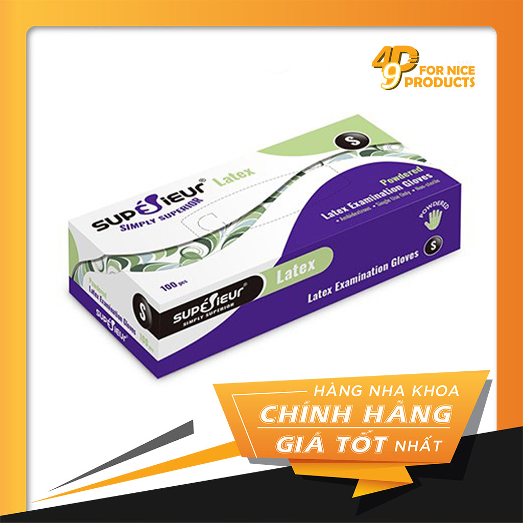Găng tay y tế cao cấp LATEX có bột SUPERIEUR