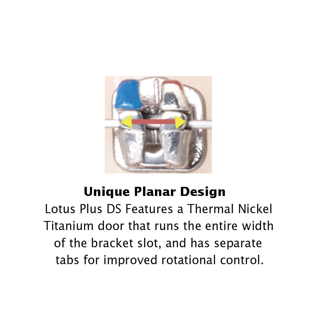 Mắc cài Kim loại tự buộc Lotus Plus DC - Ortho Technology