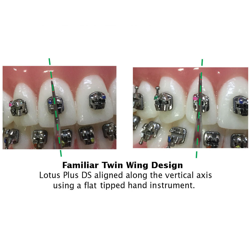 Mắc cài Kim loại tự buộc Lotus Plus DC - Ortho Technology