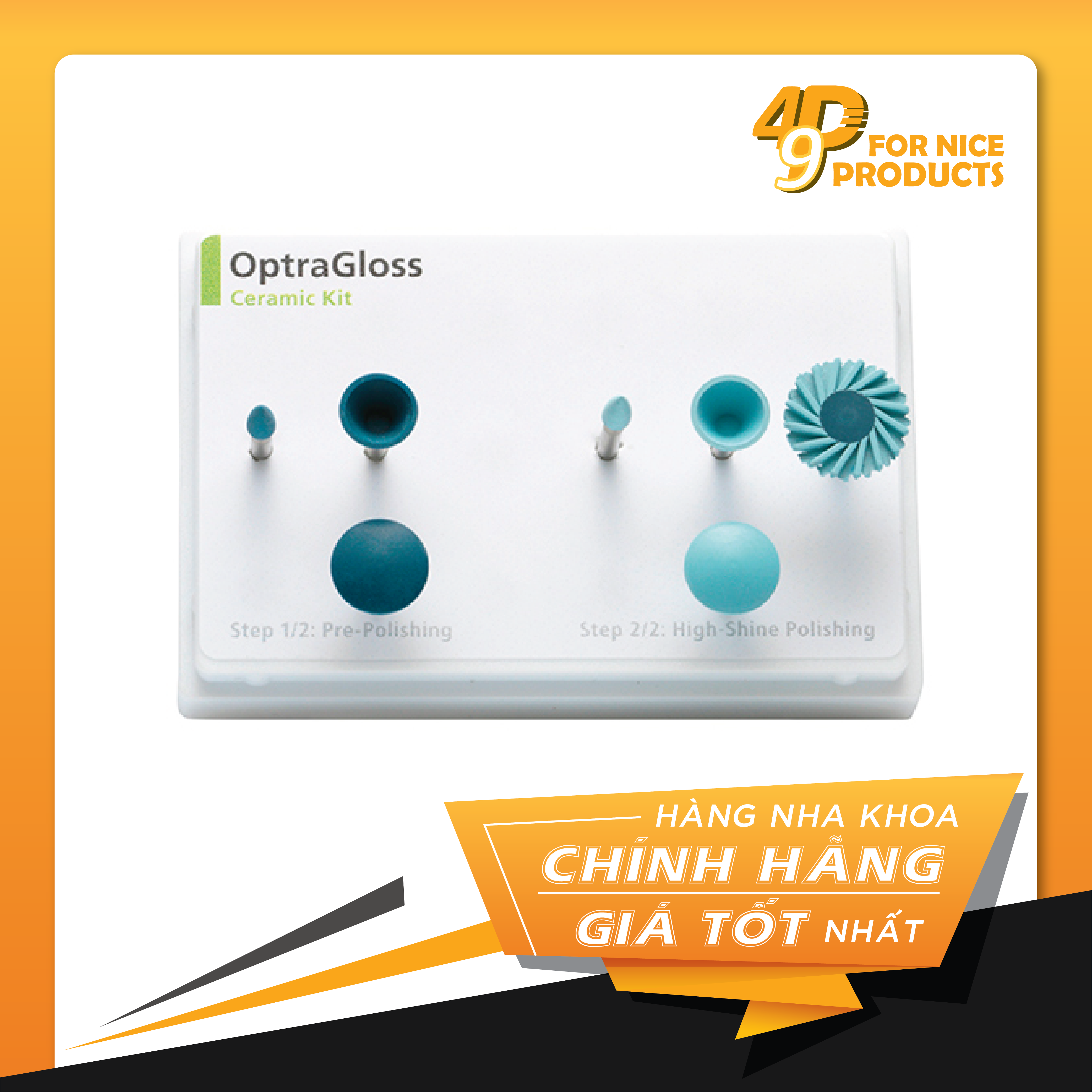 Bộ kit đánh bóng phục hình sứ OptraGloss Ceramic -  Ivoclar Vivadent