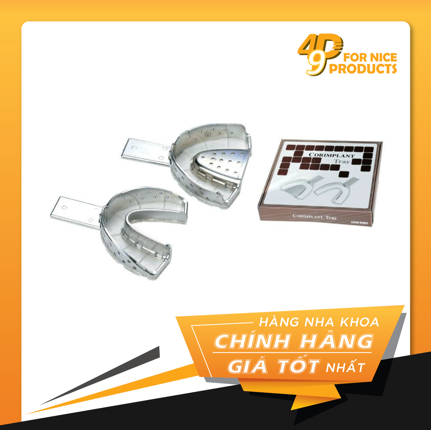 Khay lấy dấu Implant có nắp nhựa Cori-Implant - Corident