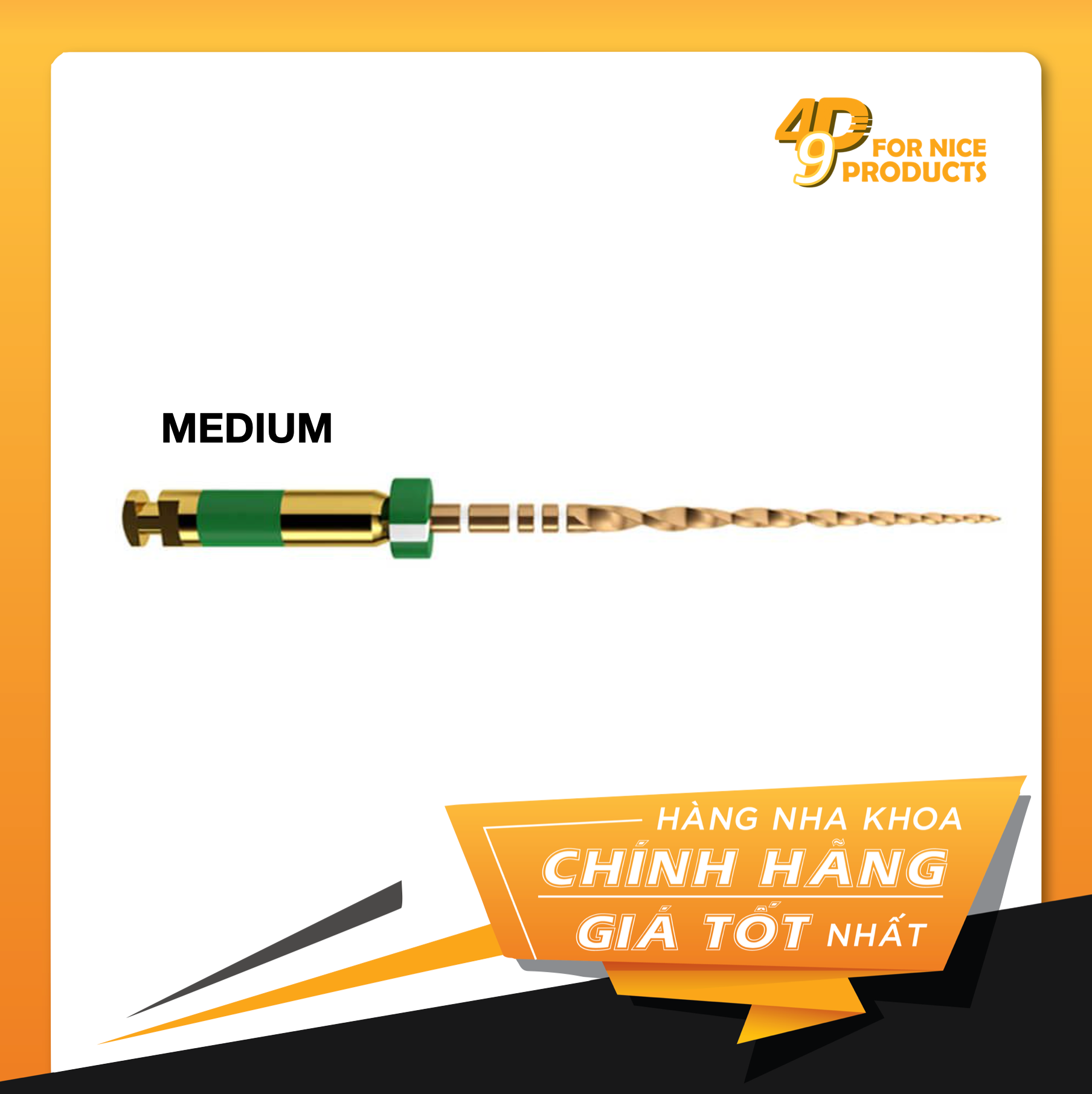Trâm xoay lắc NiTi xử lý nhiệt Waveone Gold - Dentsply Sirona