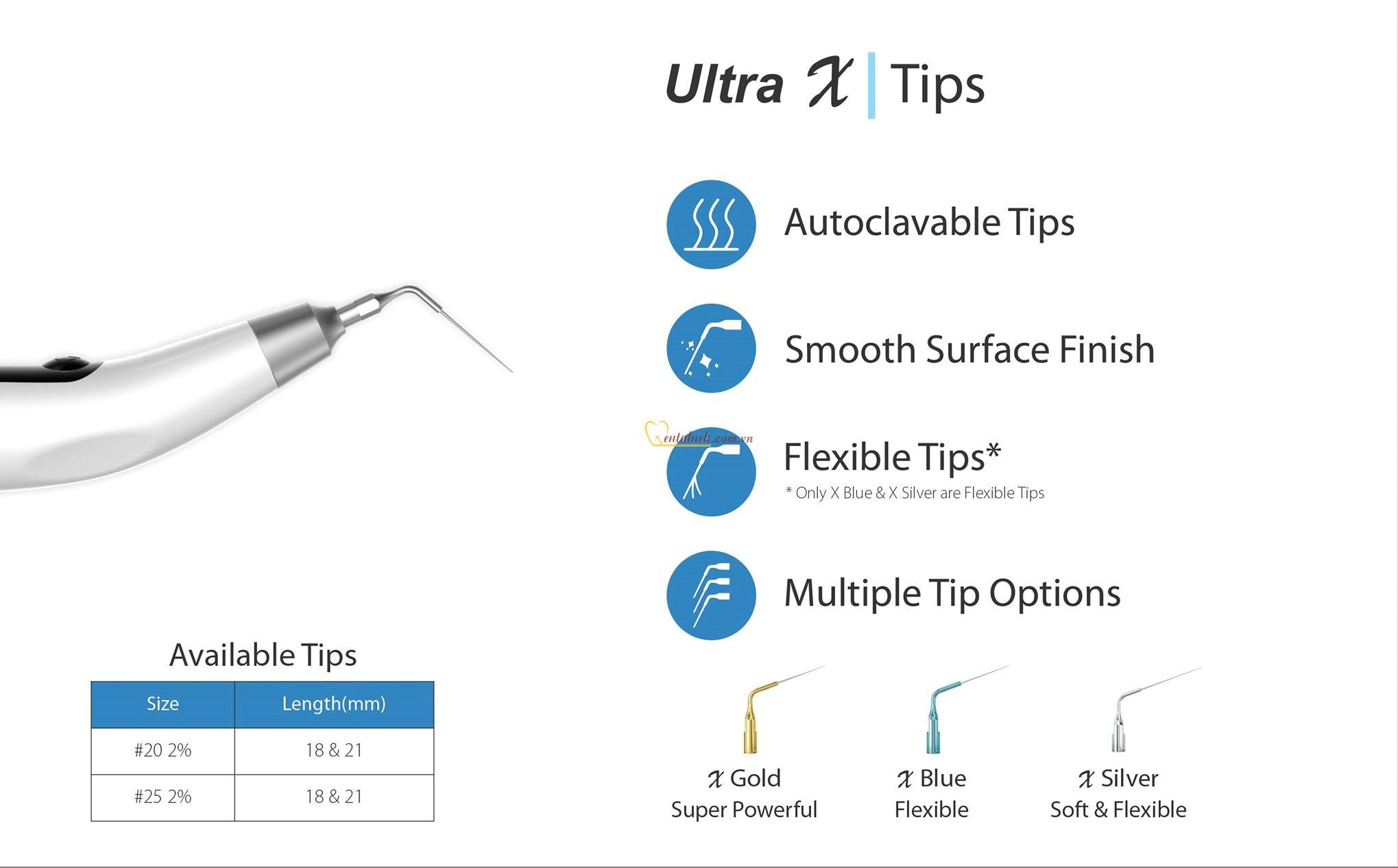 Máy rung rửa nội nha siêu âm UltraX - Eighteeth