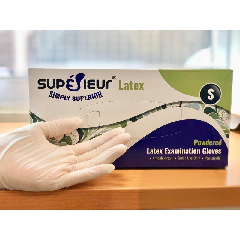 Găng tay y tế cao cấp LATEX có bột SUPERIEUR