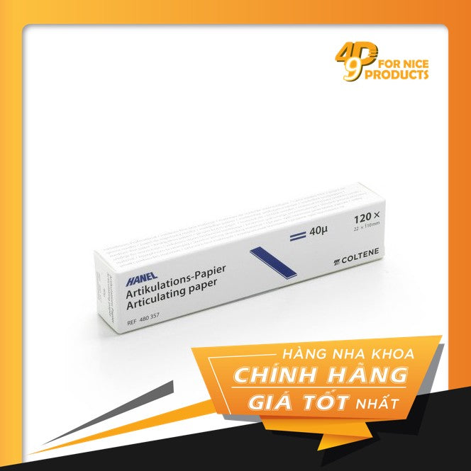 Giấy cắn dạng giấy 40µm Hanel - Coltene