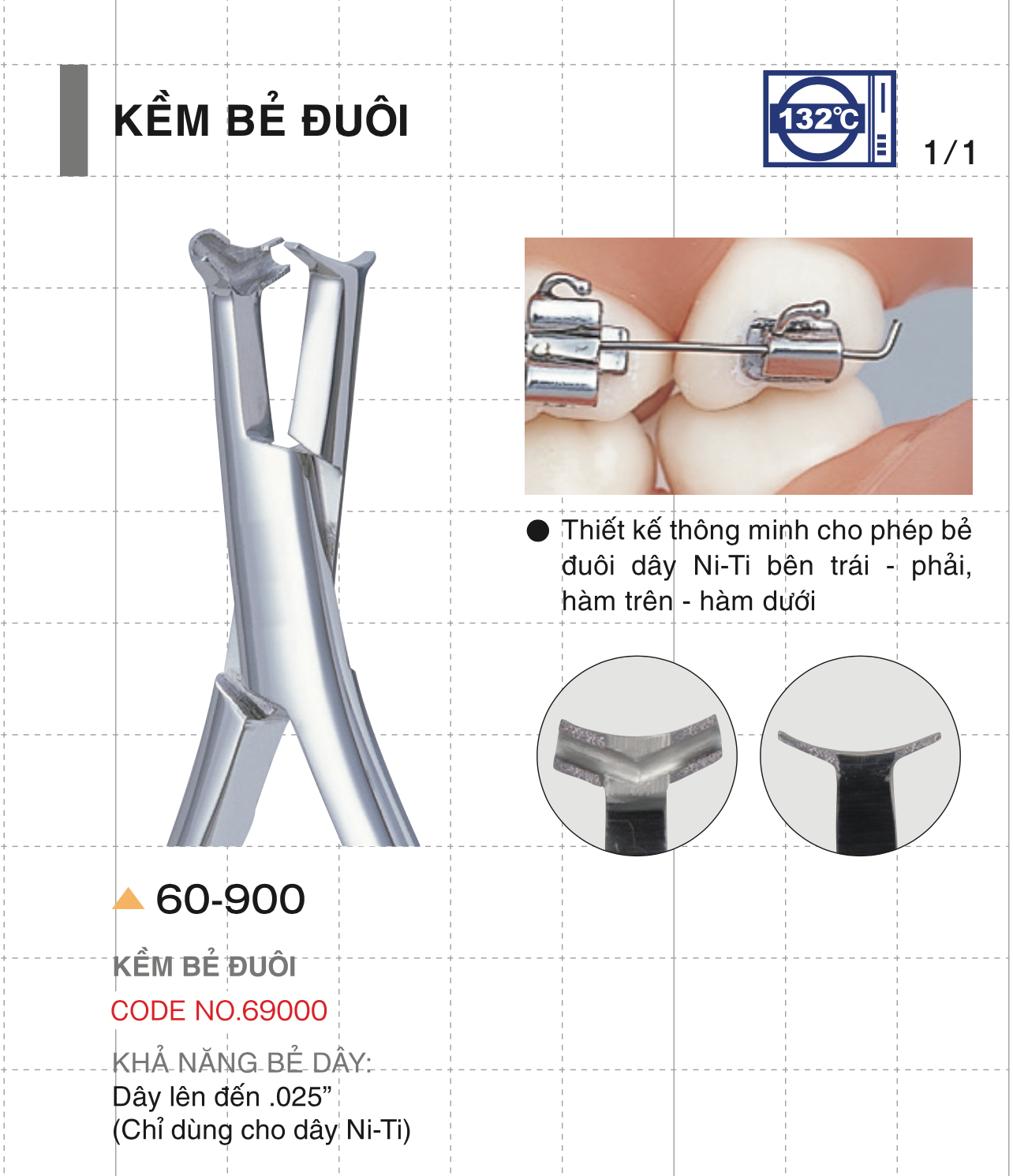 Kềm bẻ đuôi dây NiTi - Task
