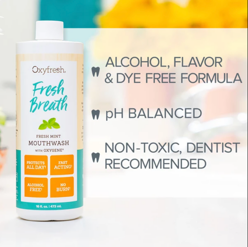 Nước súc miệng hương bạc hà dành cho người có hơi thở có mùi - Oxyfresh