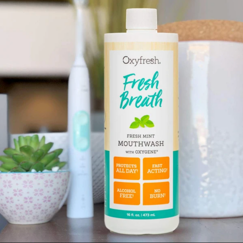 Nước súc miệng hương bạc hà dành cho người có hơi thở có mùi - Oxyfresh