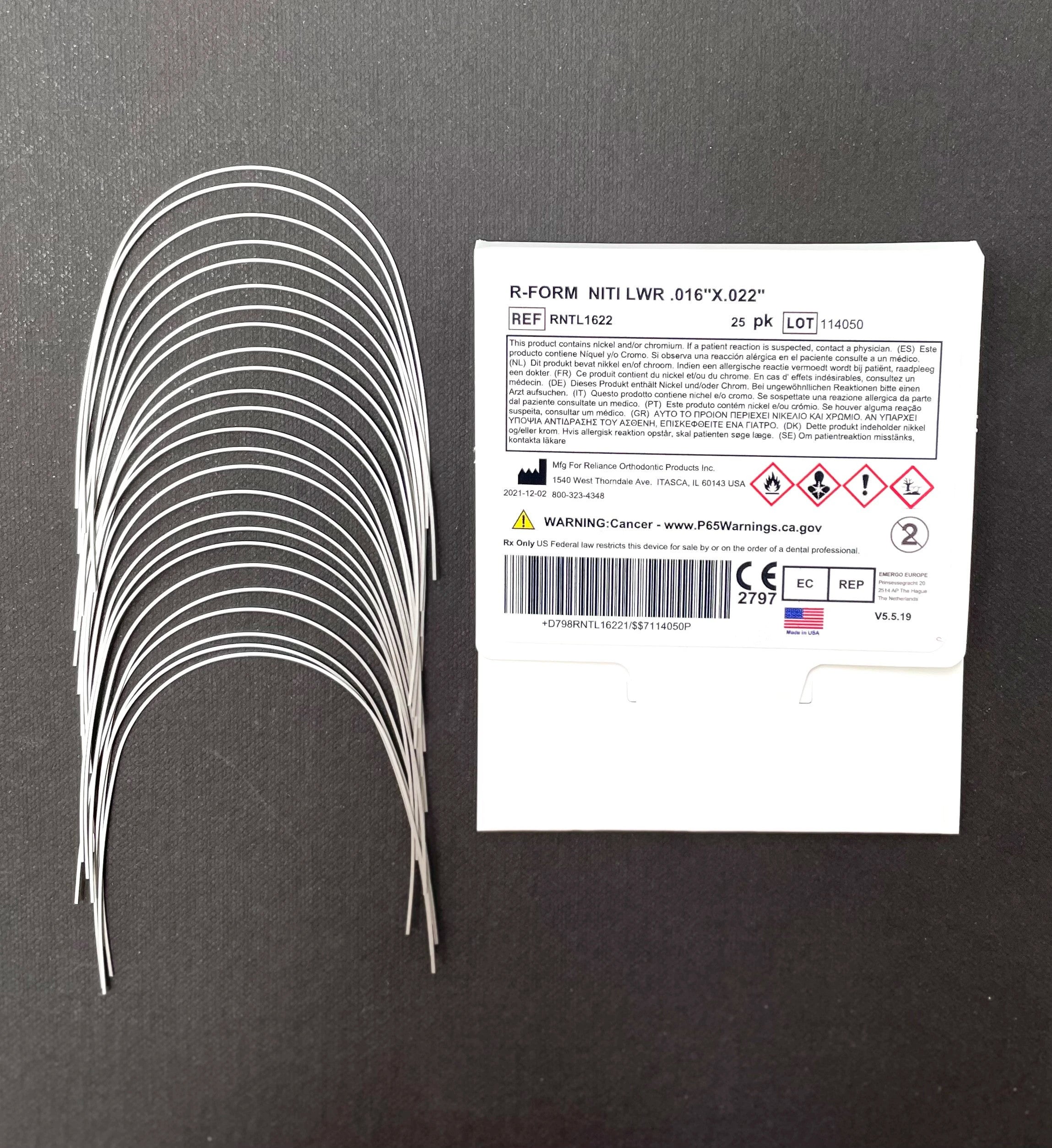 Dây Niti Nickel Titanium R-Form - Reliance